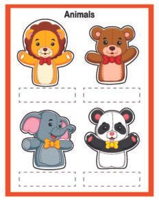 Finger Puppets-06- Free Printable worksheets for kids