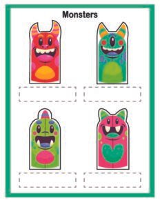 Finger Puppets-24- Free Printable worksheets for kids