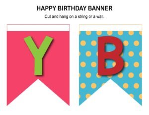 Happy Birthday Free Printable 04 - Party decoration