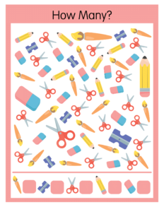 How Many-10 - Free Printable worksheets