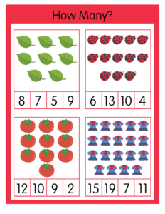 How Many-28 - Free Printable worksheets