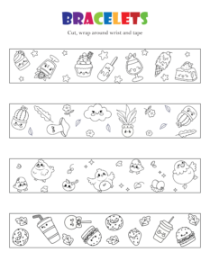 Kids Bracelets-26- Free Printable worksheets for kids