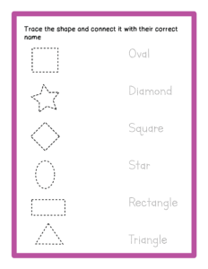 Learning Shapes-25 - Free Printable worksheets