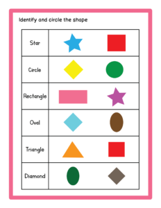 Learning Shapes-26 - Free Printable worksheets