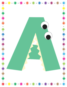 Letters and Numbers- Alphabet A - Free Printable worksheets for kids