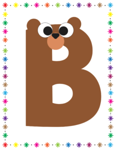 Letters and Numbers- Alphabet B - Free Printable worksheets for kids