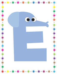 Letters and Numbers- Alphabet E - Free Printable worksheets for kids