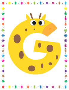 Letters and Numbers- Alphabet G - Free Printable worksheets for kids