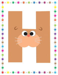 Letters and Numbers- Alphabet H - Free Printable worksheets for kids