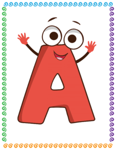 Letters and Numbers- Alphabet A - Free Printable worksheets for kids