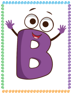 Letters and Numbers- Alphabet B - Free Printable worksheets for kids