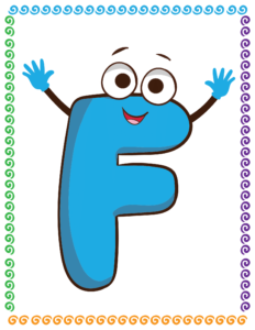 Letters and Numbers- Alphabet F - Free Printable worksheets for kids