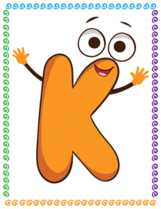 Letters and Numbers- Alphabet K - Free Printable worksheets for kids