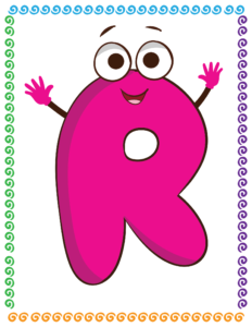 Letters and Numbers- Alphabet R - Free Printable worksheets for kids