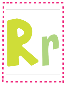 Letters and Numbers- Alphabet r - Free Printable worksheets for kids