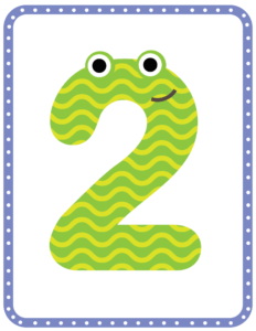 Letters and Numbers- Number 2 - Free Printable worksheets for kids