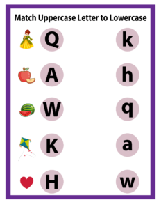 Match Letters- Match Uppercase Letters to Lowercase -02