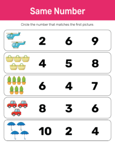 More Less and Same-08 - Free Printable worksheets
