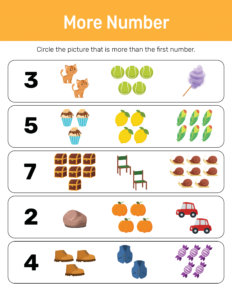 More Less and Same-23 - Free Printable worksheets