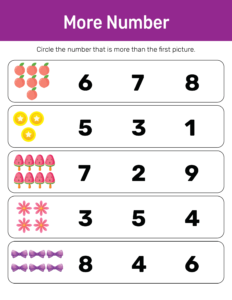 More Less and Same-27 - Free Printable worksheets