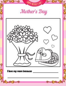 Mother's Day Worksheets Free Printable 06