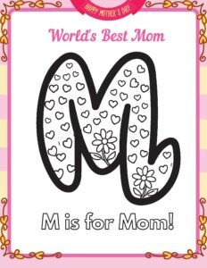 Mother's Day Worksheets Free Printable 09