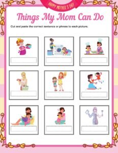 Mother's Day Worksheets Free Printable 21