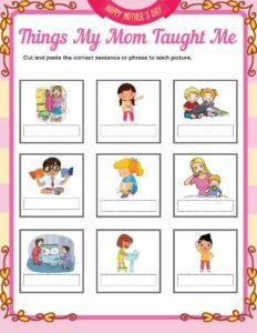 Mother's Day Worksheets Free Printable 22