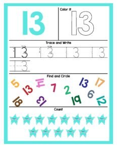 Number Worksheets_Page_14- Free Printable worksheets