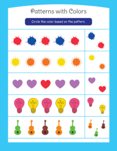 Patterns-02 - Free Printable worksheets