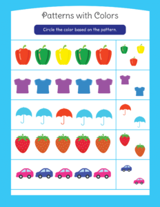 Patterns-03 - Free Printable worksheets