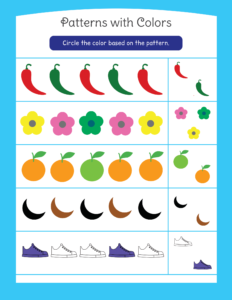 Patterns-04 - Free Printable worksheets