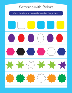 Patterns-08 - Free Printable worksheets