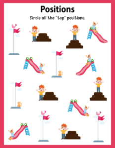 Positions Worksheets - Free Printables (21)