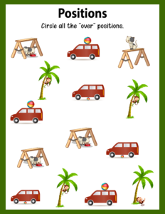 Positions Worksheets - Free Printables (9)