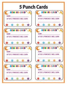 Reward Cards-4- Free Printable worksheets for kids