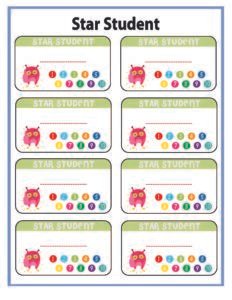 Reward Cards-9- Free Printable worksheets for kids