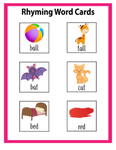 Free Rhyming Words Worksheets -02