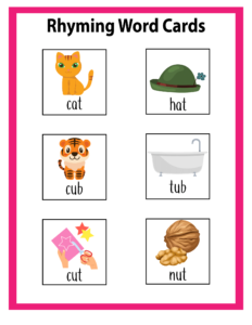 Free Rhyming Words Worksheets -06