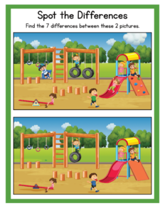 Spot the Differences-03 - free printable worksheets