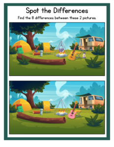 Spot the Differences-25 - free printable worksheets