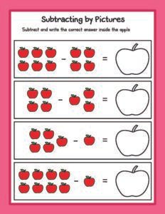 Subtraction 02 - Free Printable worksheets