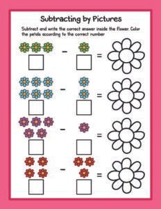 Subtraction 04 - Free Printable worksheets