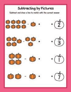 Subtraction 06 - Free Printable worksheets