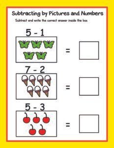 Subtraction 15 - Free Printable worksheets