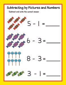 Subtraction 16 - Free Printable worksheets