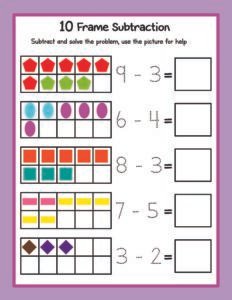 Subtraction 24 - Free Printable worksheets