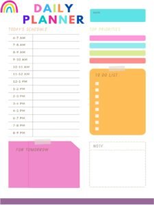 Teacher_s Planner_19- Free Printable worksheets for kids