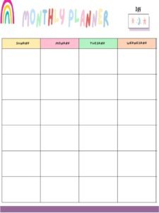 Teacher_s Planner_33- Free Printable worksheets for kids