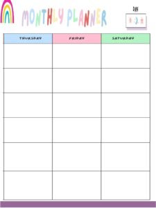 Teacher_s Planner_34- Free Printable worksheets for kids